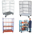 Warehouse Storage Foldable Galvanized Heavy Duty Roll Container